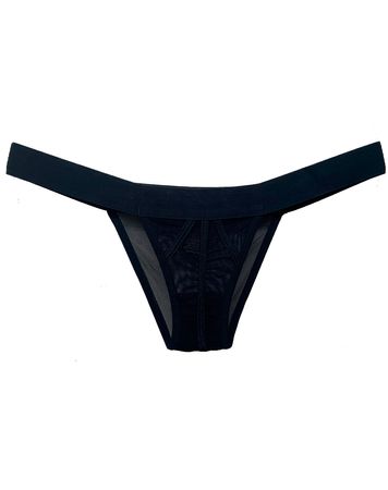 Calcinha-Tipo-Cueca-Feminina-em-Tule-com-Elastico-Exposto-Preto