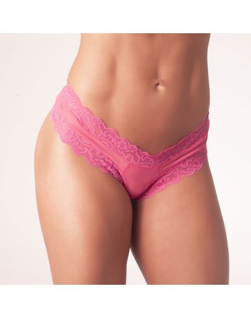 Calcinha-Fio-Dental-em-Renda-e-Tule-Super-Confortavel-e-Nao-Marca----Pink