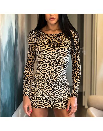 Vestido-Sexy-em-Veludo-Animal-Print-e-Manga-Longa---Onca