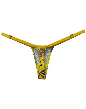 Micro-Calcinha-Fio-Dental-Regulavel-Mini-Tanga-para-Academia----Amarelo