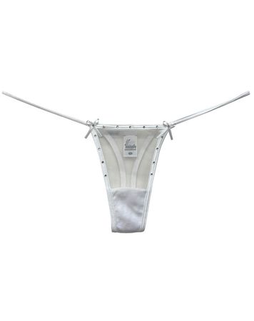 Calcinha-Fio-Dental-em-Tule-Invisivel-com-Transparencia-e-Strass---Diamante----Branco